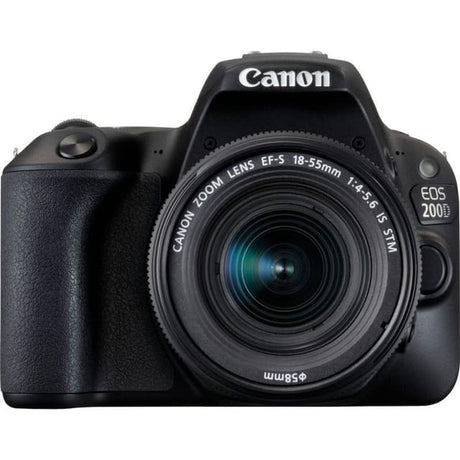 EOS 200D SLR - Black + Canon Zoom Lens EF-S 18-55mm f/4-5.6 IS STM f/4-5.6 