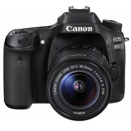EOS 80D SLR - Black + Canon Canon EF-S 18-55mm f/3.5-5.6 IS STM f/3.5-5.6 de segunda mano en Camera Market