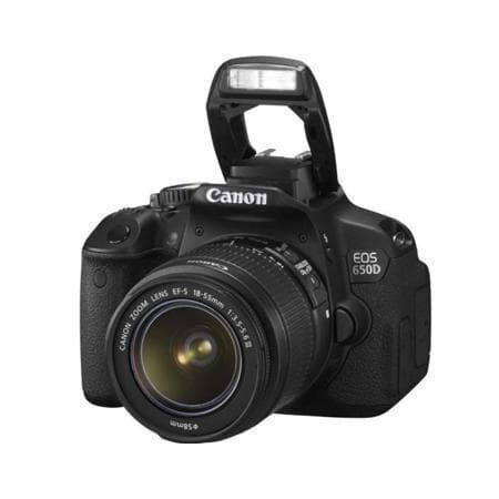 EOS 650D SLR - Black + Canon EF-S 18-55 mm f/3.5-5.6 IS II f/3.5-5.6 · main image