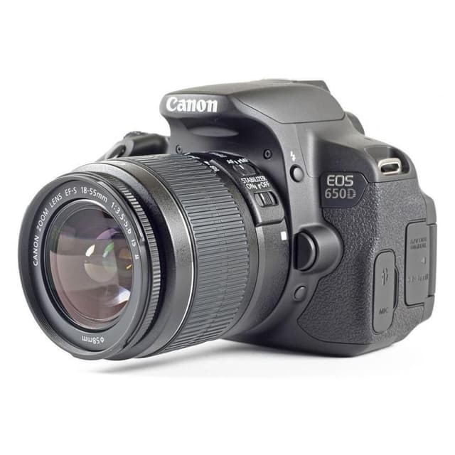 EOS 650D SLR - Black + Canon Zoom Lens EF-S 18-55 mm f/3.5-5-6 IS STM f/3.5-5-6 · main image