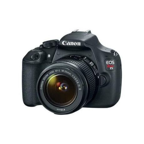 EOS Rebel T5 SLR - Black + Canon EF-S 18-55 mm f/3.5-5.6 IS STM f/3.5-5.6 