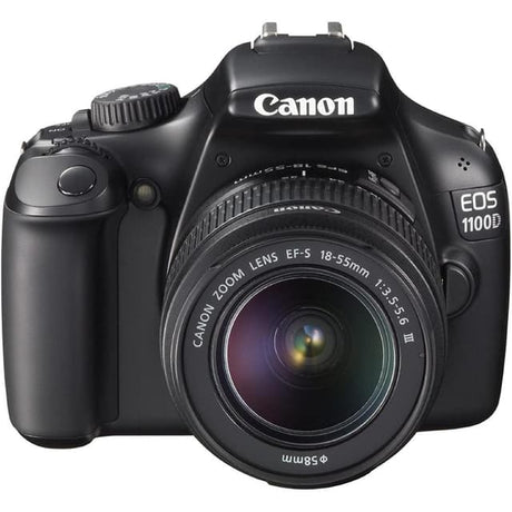 EOS 1100D SLR - Black + Canon Zoom Lens EF-S 18-55mm f/3.5-5.6 III f/3.5-5.6 III 