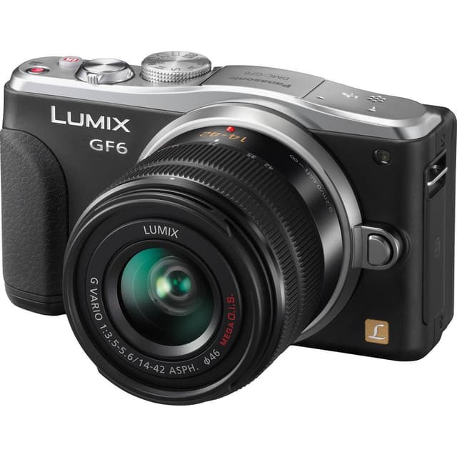DMC-GF6 - Negro/Plata + Panasonic Lumix G Vario 14-42mm f/3.5-5.6 ASPH OIS + 45-150mm f/4.0-5.6 ASPH f/3.5-5.6 + f/4.0-5.6 · imagen principal