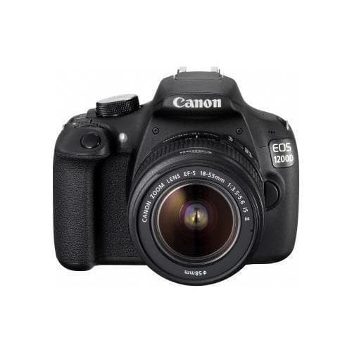 EOS 1200D SLR - Black + Canon EF-S 18-55 mm f/3.5-5.6 IS II f/3.5-5.6 · main image