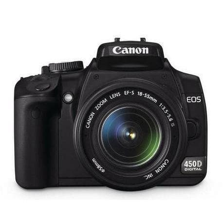 EOS 450D SLR - Black + Canon Zoom Lens EF-S 18-55mm f/3.5-5.6 IS f/3.5-5.6 · imagen principal