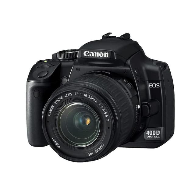 EOS 400D SLR - Black + Canon Canon Zoom Lens EF-S 18-55 mm f/3.5-5.6 II f/3.5-5.6 de segunda mano en Camera Market