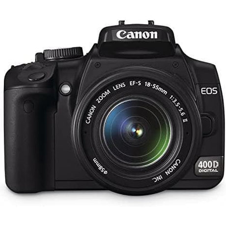 EOS 400D SLR - Black + Canon Zoom Lens EF-S 18-55 mm f/3.5-5.6 II f/3.5-5.6