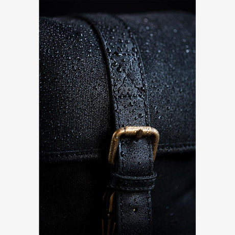 Berlin Black Waxed Canvas Camera Bag