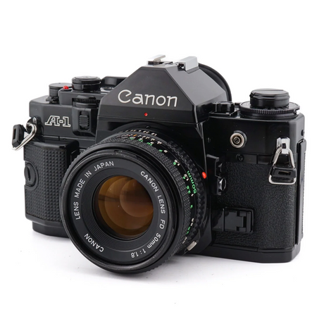 Canon A-1 + 50mm FD 1.8 - Vintage 35mm Analog SLR Camera 