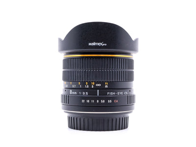 Walimex Pro 8mm f/3.5 CS Fisheye - Canon EF-S Fit 