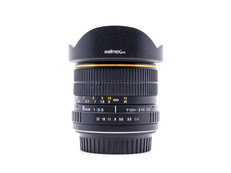 Walimex Pro 8mm f/3.5 CS Fisheye - Canon EF-S Fit 
