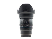 Rokinon 16mm f/2 ED AS UMC CS - Micro Four Thirds Fit de segunda mano en Camera Market