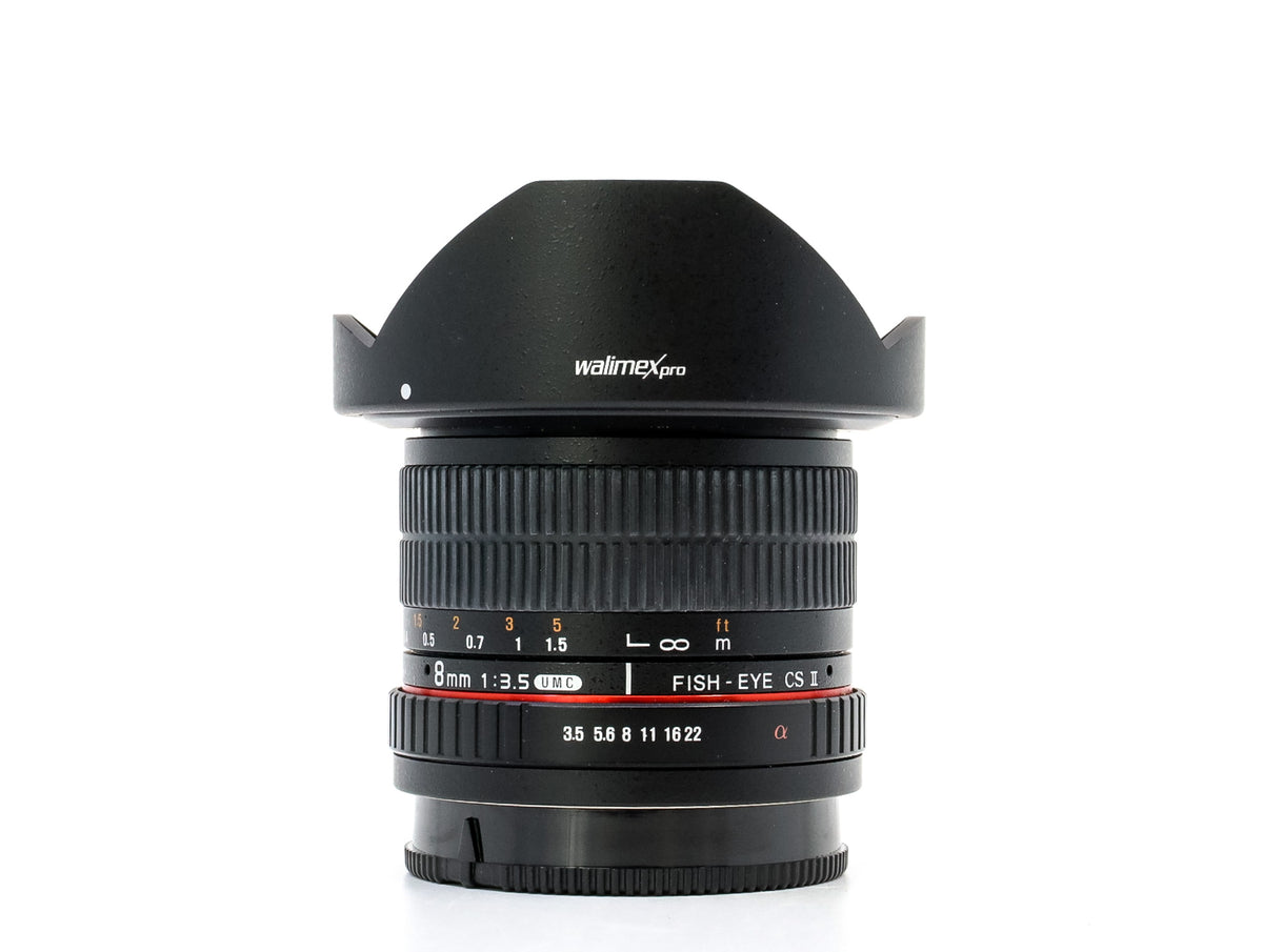 Walimex Pro 8mm f/3.5 UMC CS Fisheye II - Sony A Fit · imagen principal