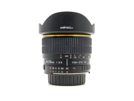 Walimex Pro 8mm f/3.5 AE Fisheye - Nikon Fit 