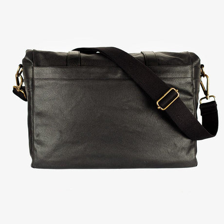 Roma Black Waxed Canvas Camera Bag