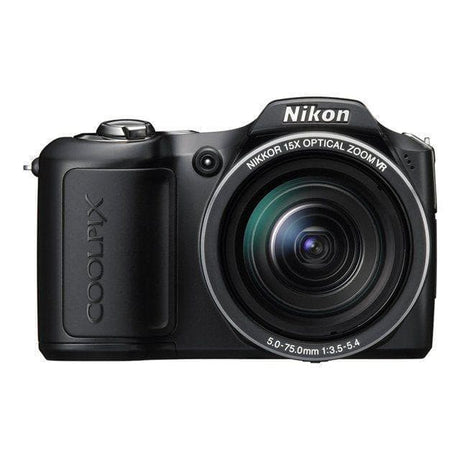 L100 Compact Camera - Black + Nikon Nikkor 15x Optical Zoom VR 28–420mm f/3.5-5.4 f/3.5-5.4 