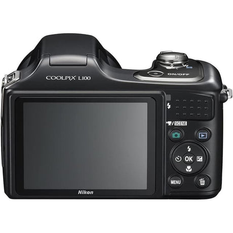 L100 Compact Camera - Black + Nikon Nikkor 15x Optical Zoom VR 28–420mm f/3.5-5.4 f/3.5-5.4 