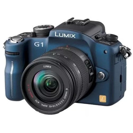 Panasonic DMC-G1 - Azul + Panasonic Lumix G Vario 14-42mm f/3.5-5.6 ASPH Mega OIS f/3.5-5.6