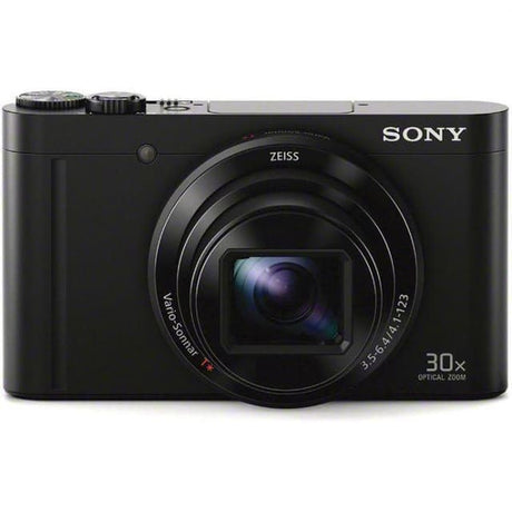 Cyber-shot DSC-WX500 Compact Camera - Black + ZEISS ZEISS Vario-Sonnar T* 24-720 mm f/3.5-6.4 f/3.5-6.4 