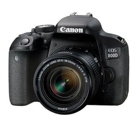 EOS 800D SLR - Black + Canon EF-S 18-55 mm f/4-5.6 IS STM f/4-5.6 · main image