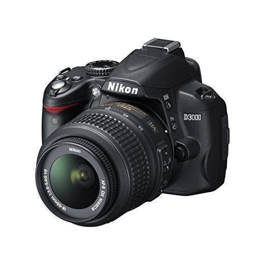 SLR D3000 - Black + Nikon AF-S DX 18-55 mm f/3.5-5.6 G VR f/3.5-5.6 GVR · main image