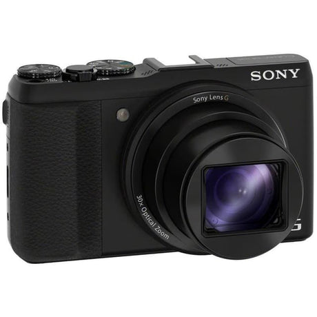 Cyber-shot DSC-HX50 Compact Camera - Black + Sony G 30X Optical Zoom 24-720mm f/3.5-6.3 f/3.5-6.3 