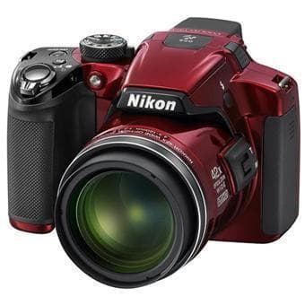 Coolpix P510 Compact Camera - Red/Black + Nikon Nikkor Wide Optical Zoom 24-1000mm f/3.0-5.9 f/3.0-5.9 de segunda mano en Cam
