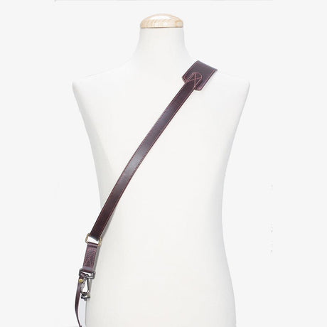 Tokyo #602 - Brown & Red sling leather camera strap