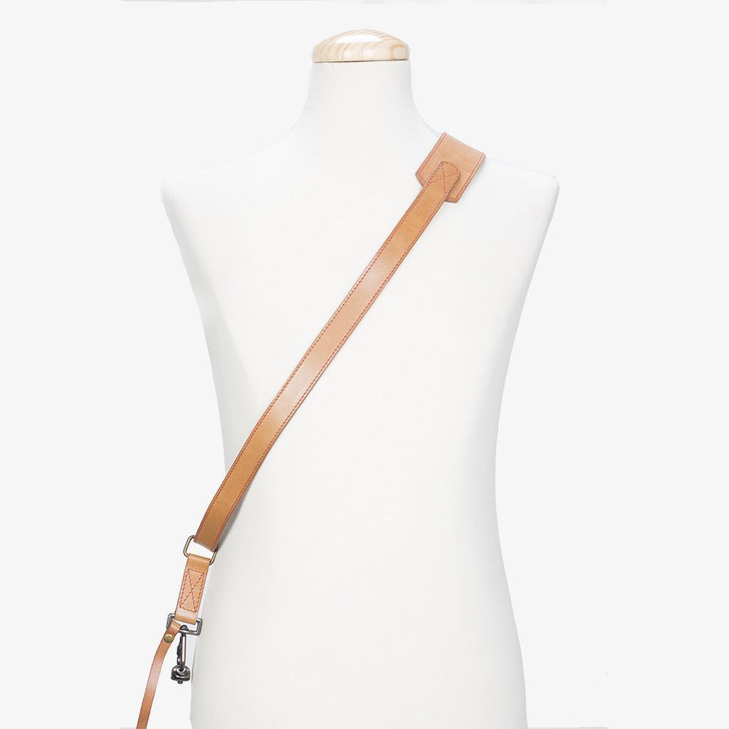 Tokyo #603 - Tanned & Red sling leather camera strap · main image